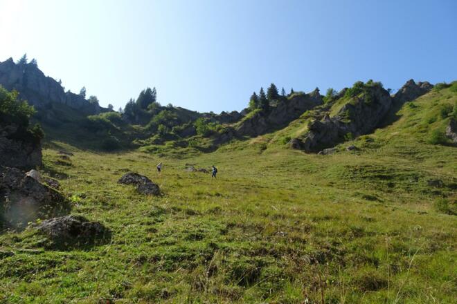 Beim weglosen Abstieg