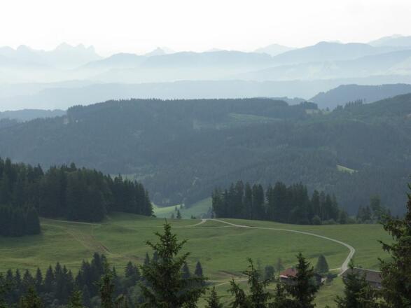 Blick auf die Alpen.