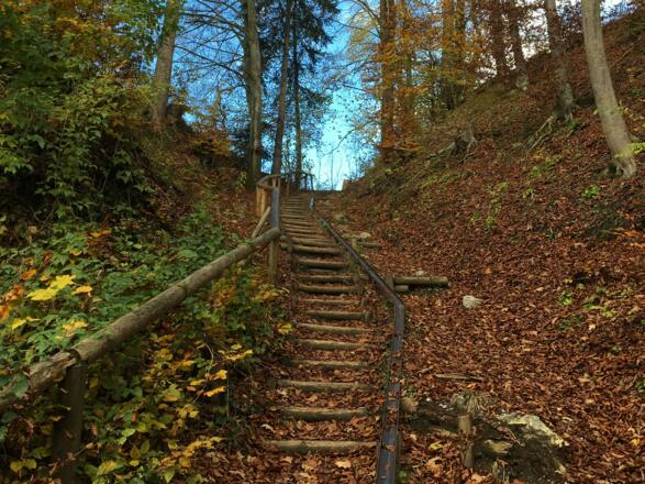 Schiebestrecke für Radfahrer