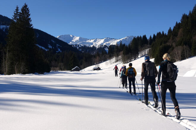 Ideales Skiwandergelände im Ostertal