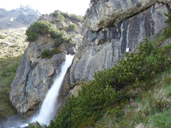 Wasserfall in Hüttennähe