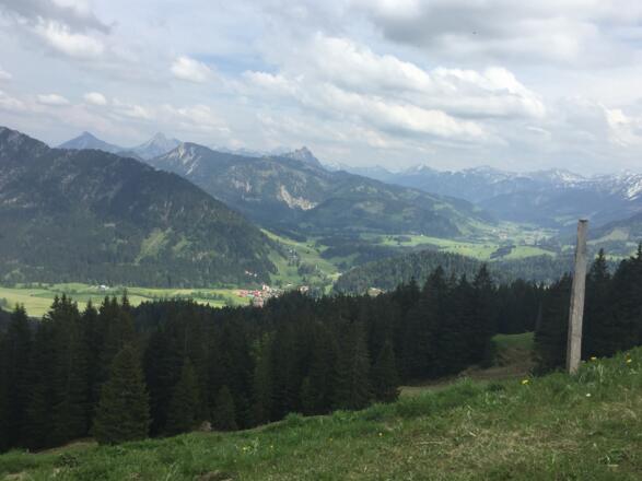 Unterjoch mit Einstein, Aggenstein und Breitenberg