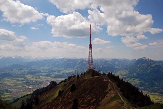 Blick ins Allgäuer Bergland