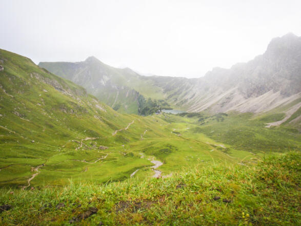 Landsberger Hütte in Sicht