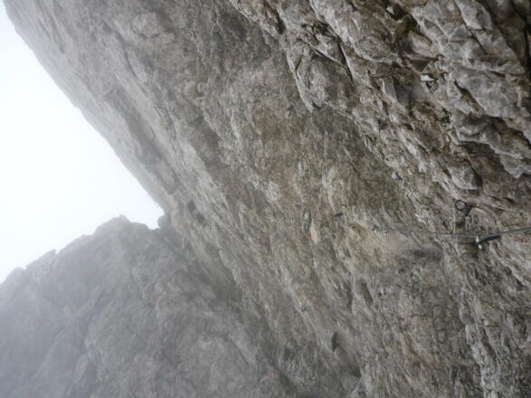 Steig in der Kreuzspitze-Nordwand