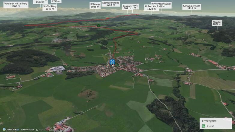 Pilgerweg im Allgäu: Bayr-Schwäb-JW: Ermengerst - Weitnau