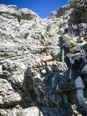Leilachspitze - beim Klettern
