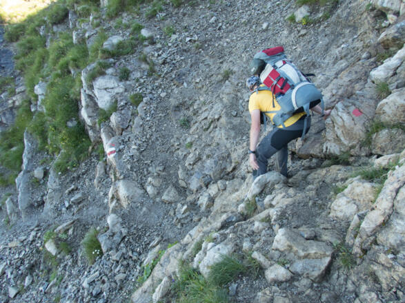leicht ausgesetzt und rutschig
