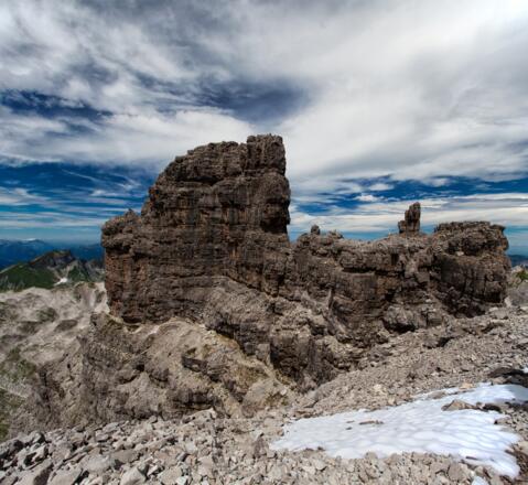 Felsformation entlang des Weges