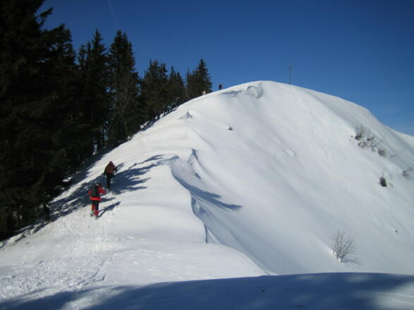 die letzten Meter zum Gipfel