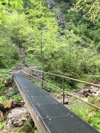 Beginn des Eybachtobelwegs