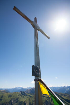 ...man auf dem Gipfel ankommt