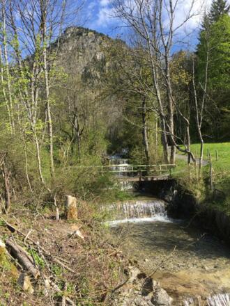 zunächst folgt der Weg gemütlich dem Hirschbach
