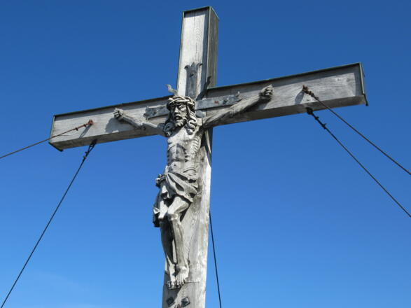 Das wunderschöne Gipfelkreuz des Immenstädter Horns