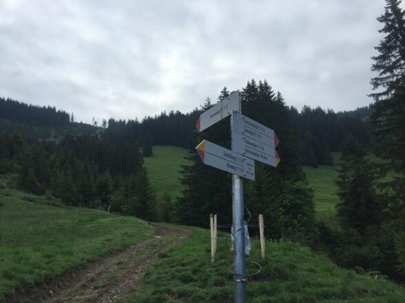 Beim Aufstieg einfach der Beschilderung &quot;Sonnenkopf&quot; folgen