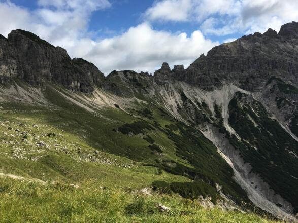 Auf dem Weg zum Fuchsensattel.