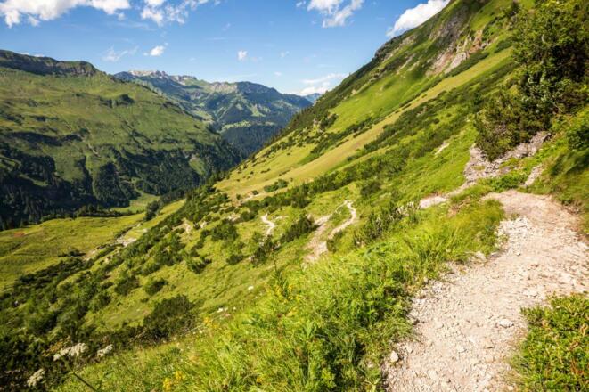 Abstieg ins Hintersteiner Tal.