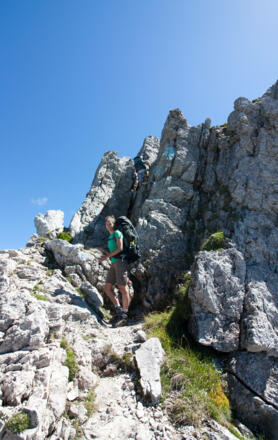 Nochmal etwas abklettern