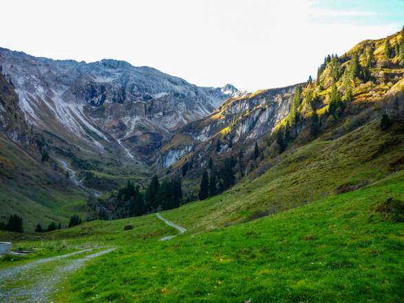 Karrenweg - Diesem ab Point Hütte folgen - Ganz hinten rechts der Große Wilde