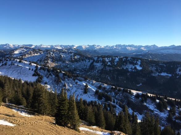 Blick vom Hochgrat nach Süden