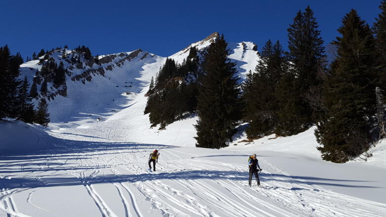 Rindalphorn mit Abstiegsroute zur Gündlescharte