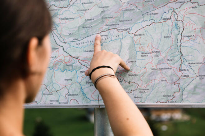 Wanderkarte (c) Nina Bröll / Vorarlberg Tourismus