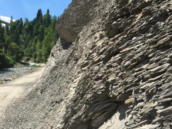Geologie zum Anfassen am Breitachweg