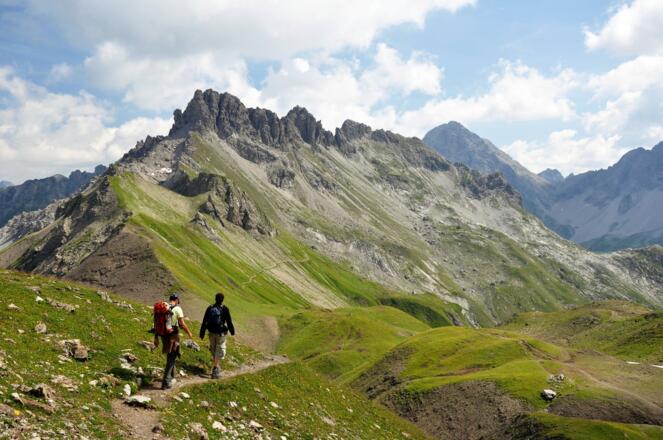 unterhalb Mädelegabel, Blick auf den Kratzer