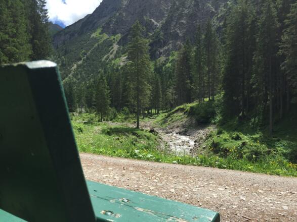 Ruhebank im Wildental