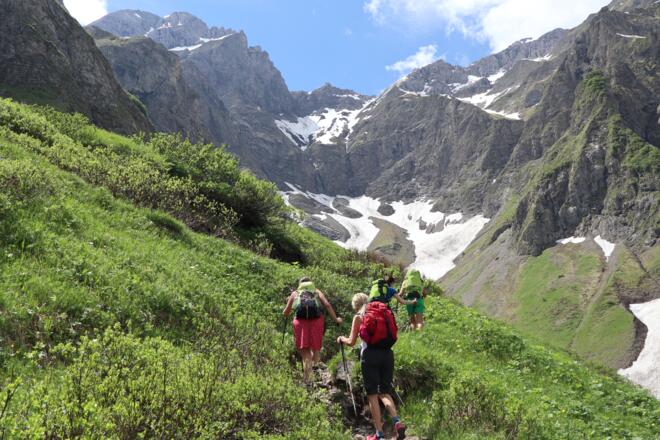 Bacher Loch, Zustieg Waltenbergerhaus