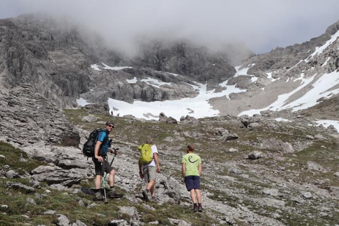 Aufstieg zur Bockkarscharte