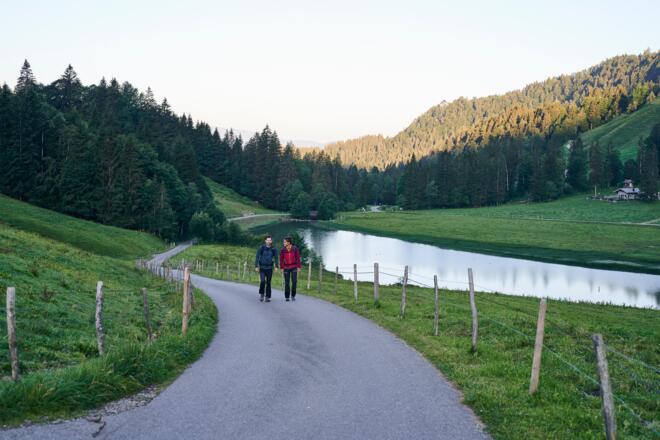 Wandern am Lecknersee