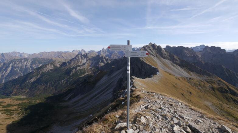 Am Gipfel der Walser Hammerspitze