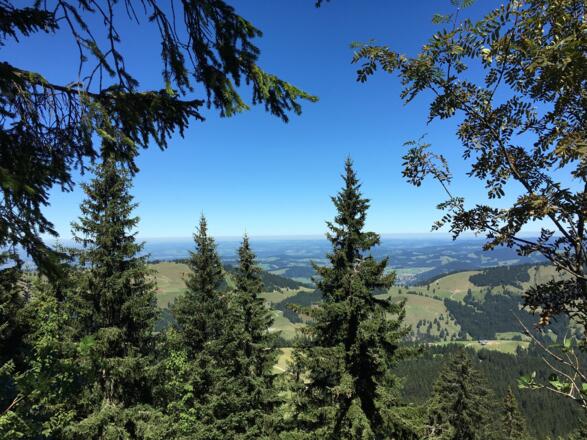 Ausblich vom Grat nach Norden