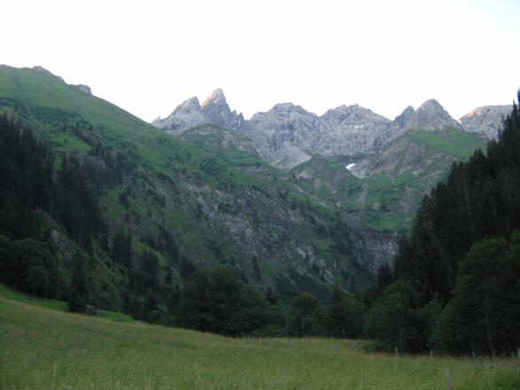 Die Trettach von Einödsbach aus gesehen