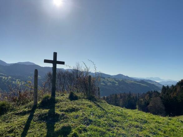 Traumhafte Aussicht bereits unterhalb der Salmaser Höhe 