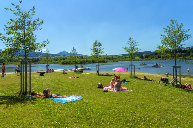 Naturbadeplatz Grüntensee beim Campingsplatz 