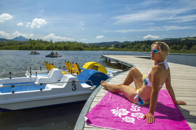 Naturbadeplatz am Campingplatz Grüntensee