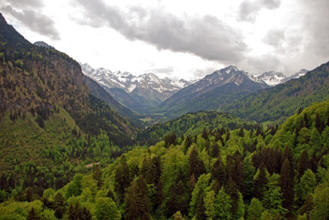 Blick ins Stillachtal