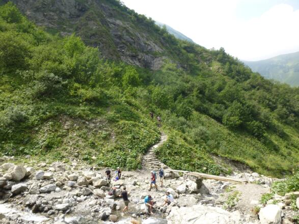 Anfang des Sperrbachtobel