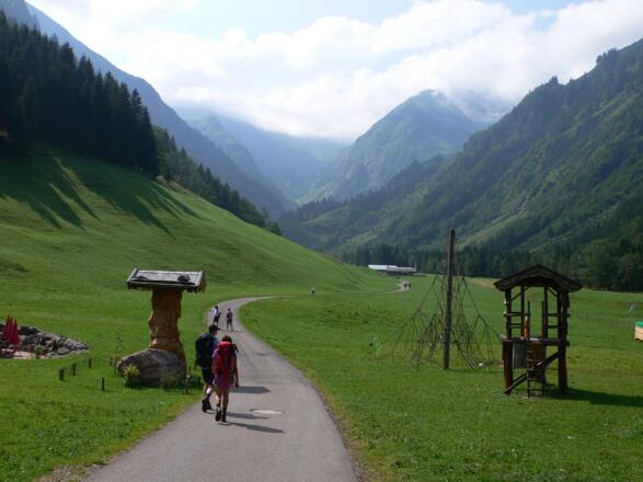 Nach der Spielmannsau - zur Alpe Oberau
