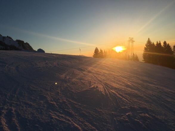 Sonnenuntergang am Grünten