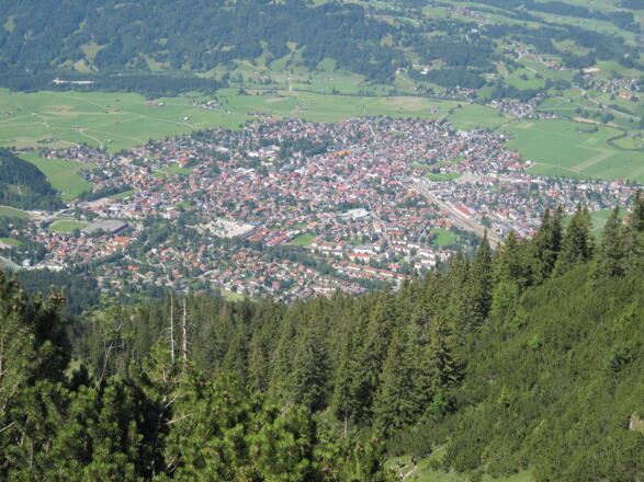 Oberstdorf aus der Vogelperspektive