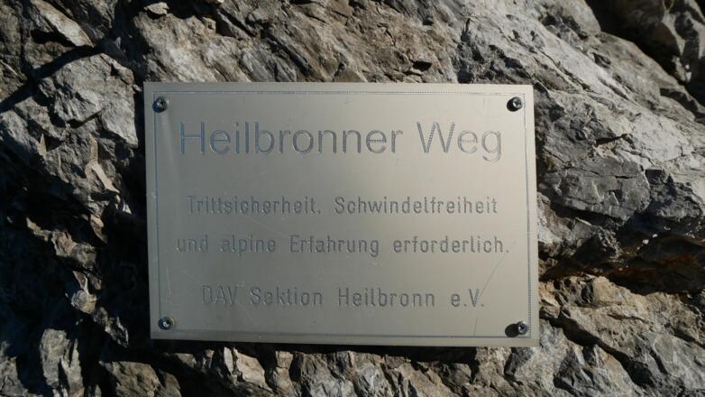 Tafel oberhalb der Socktalscharte