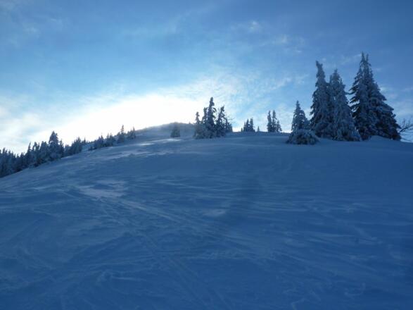 Breiter Rücken zum Gipfel