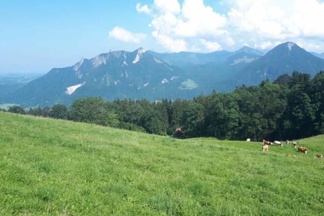 Blick vom Berggasthof Hohe Asten