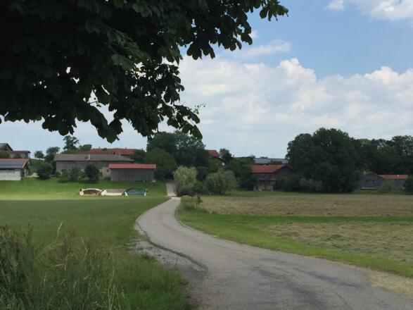 kurzer Anstieg nach Holzhausen