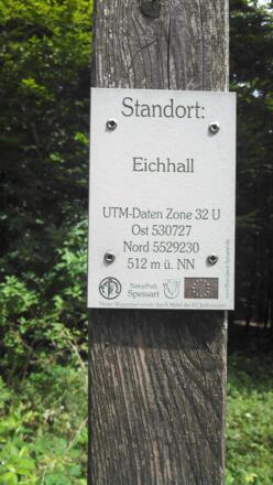 Wegweiserstandort Eichhall