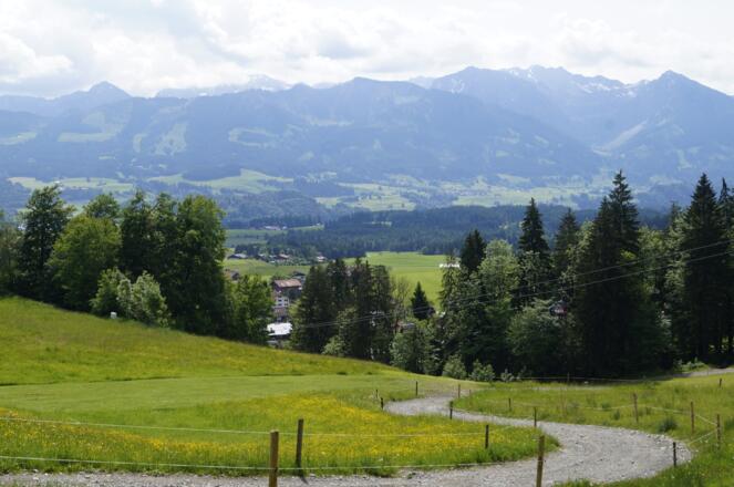 Aussicht von der Wurzelhütte  - Ofterschwang
