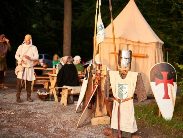 Station beim Wanderkultevent &quot;24h von Bayern&quot; 2015 an der Banneux-Kapelle